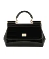 Dolce & Gabbana Sicily Leather Crossbody Bag In Black