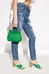Dolce & Gabbana Small Dauphine Calfskin Sicily Bag In Green