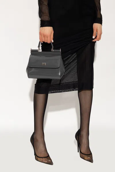 Dolce & Gabbana ‘sicily Small' Shoulder Bag In Grey