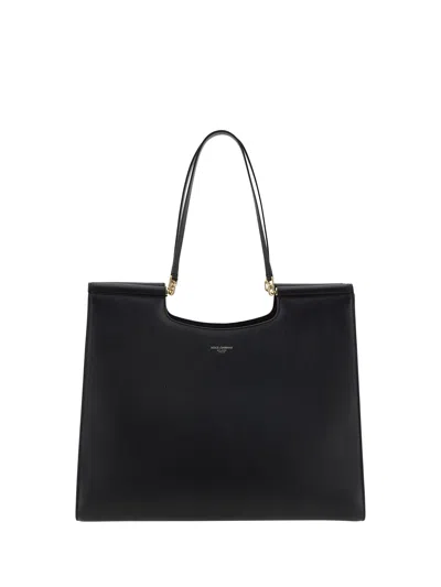 Dolce & Gabbana Sicily Small Shoulder Bag In Nero