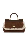 Dolce & Gabbana Sicily Leather Tote Bag