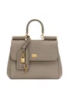 Dolce & Gabbana Medium Sicily Leather Handbag With Padlock Detail