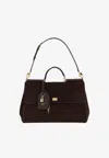 Dolce & Gabbana Sicily Soft Suede Shoulder Bag