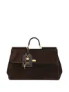 Dolce & Gabbana 'sicily Soft Suede' Tote Bag In Brown