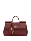 Dolce & Gabbana Sicily Structured Leather Tote Bag