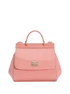 Dolce & Gabbana Sicily Top-handle Flap Tote Bag In Pink
