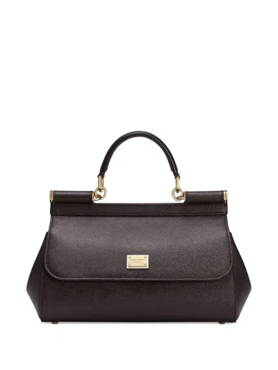 DOLCE & GABBANA DOLCE  GABBANA LOGO PLAQUE MEDIUM SICILY HANDBAG