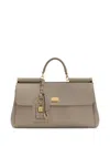 Dolce & Gabbana Sicily Lock-charm Leather Tote Bag