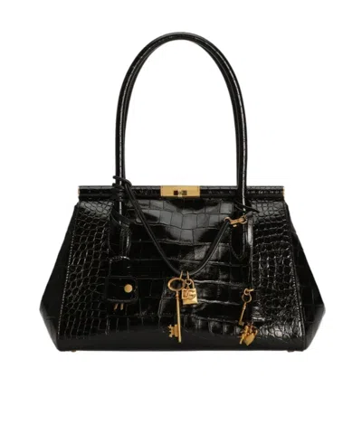Dolce & Gabbana Sicily Tote Bag In Black