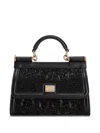 Dolce & Gabbana Sicily Tote Bag In Black