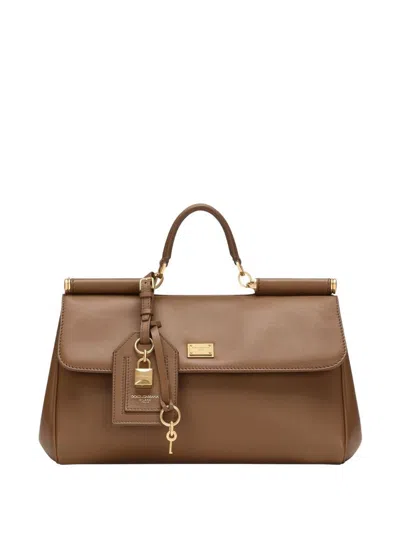 Dolce & Gabbana 'sicily' Tote Bag In Sand