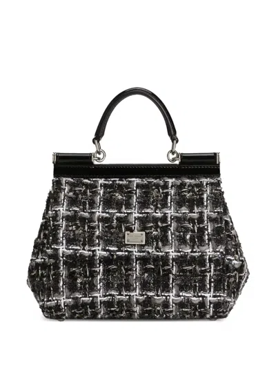 Dolce & Gabbana Sicily Tote Bag In Schwarz