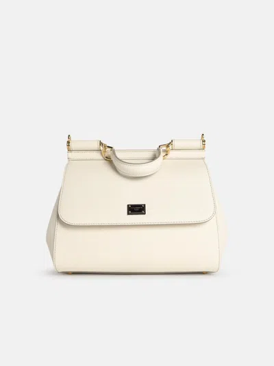 Dolce & Gabbana 'sicily' White Leather Bag