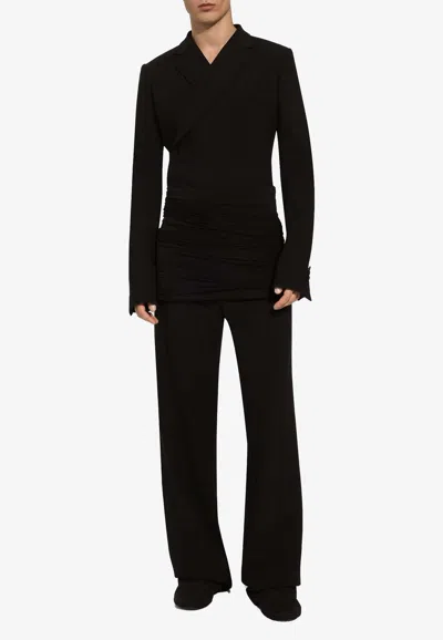 Dolce & Gabbana Side-band Gathered Girdle In Black