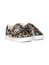 Dolce & Gabbana Side Logo-patch Low-top Sneakers In Brown