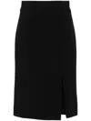 Dolce & Gabbana Side-slit Pencil Skirt In Black