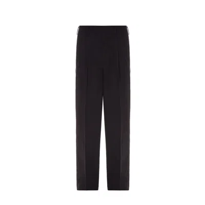 Dolce & Gabbana Side Stripe Pleat Trousers Men In Black