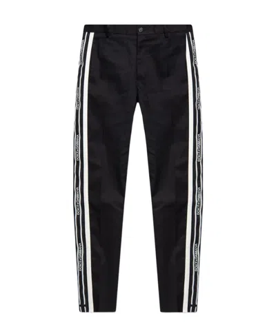 Dolce & Gabbana Side-stripe Tailored Trousers In Black