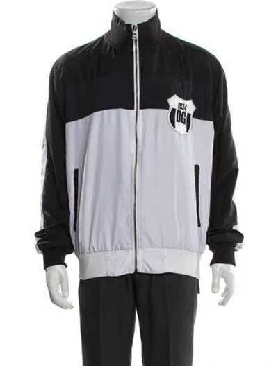 Pre-owned Dolce & Gabbana Signature Logo Colorblock Pattern Windbreaker In Multi