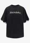 Dolce & Gabbana Jersey T-shirt With Embroidery In Black