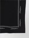 Dolce & Gabbana Signature Square Scarf In Lightweight Fabric In Black