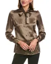 Dolce & Gabbana Sik Shirt In Green
