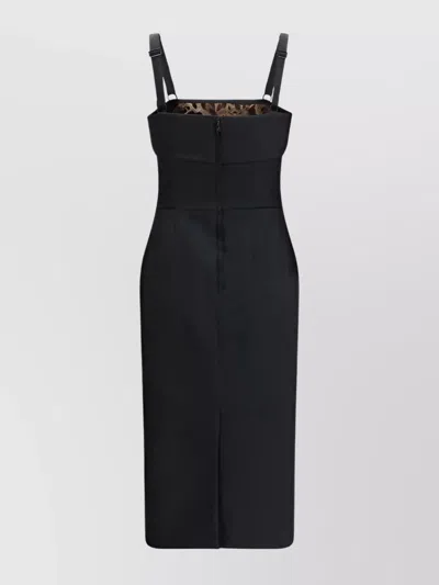 Dolce & Gabbana Silhouette-enhancing Satin Midi Dress