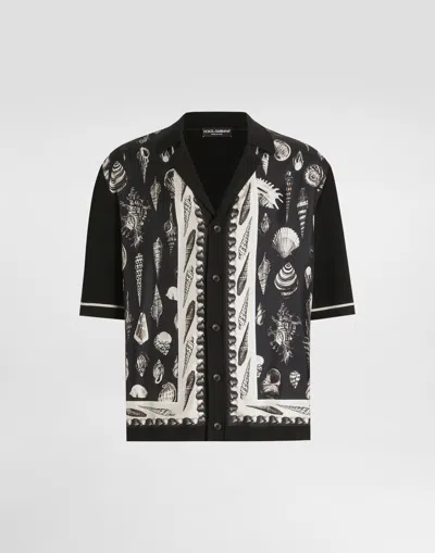Dolce & Gabbana Silk And Cotton Shirt In Black