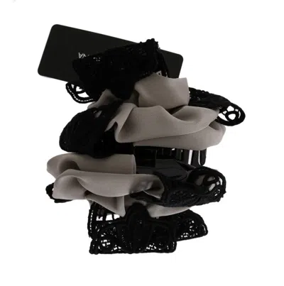 Dolce & Gabbana Silk And Lace Hair Claw In Multi