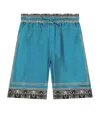 Dolce & Gabbana Boys Silk Bandana Print Shorts