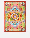 Dolce & Gabbana Silk Blanket Doubled With Wool Multicolor Unisex Onesize In Multicolor