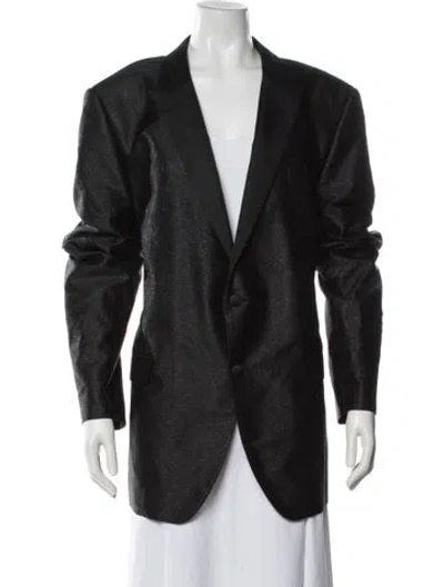 Pre-owned Dolce & Gabbana Silk Blazer In Black