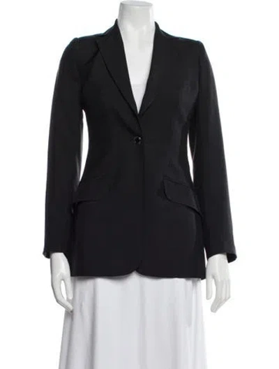 Pre-owned Dolce & Gabbana Silk Blazer In Blue