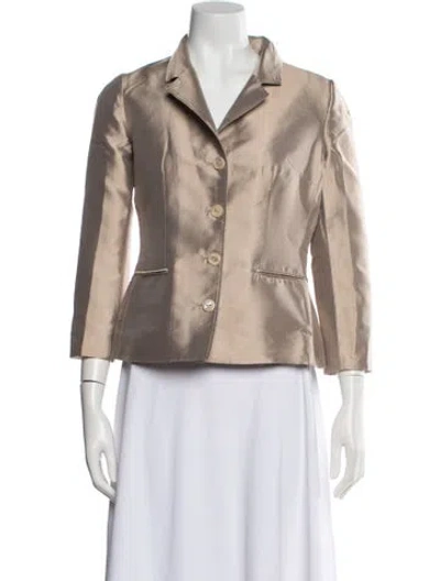Pre-owned Dolce & Gabbana Silk Blazer In Neutral