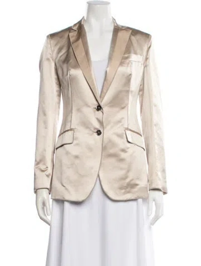 Pre-owned Dolce & Gabbana Silk Blazer In Neutral