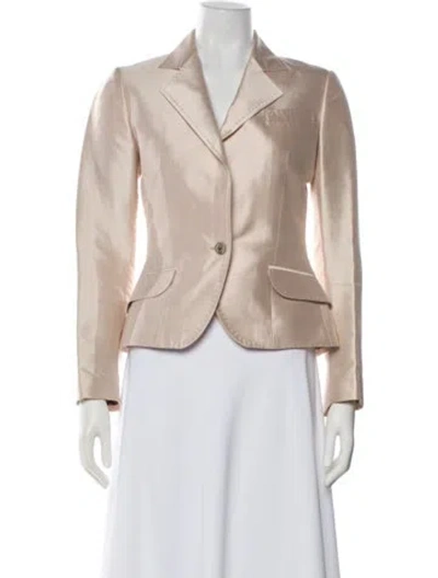 Pre-owned Dolce & Gabbana Silk Blazer In Neutrals
