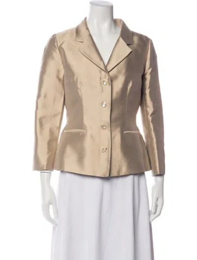 Pre-owned Dolce & Gabbana Silk Blazer In Neutrals