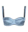 Dolce & Gabbana Satin Trim Balconette Bra In Multi
