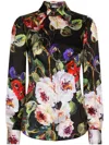 DOLCE & GABBANA DOLCE & GABBANA SILK BLEND FLORAL PRINT SHIRT