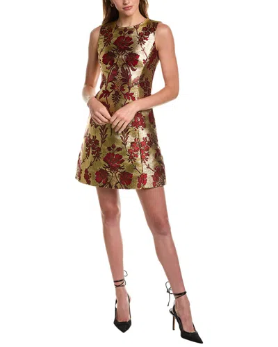 Dolce & Gabbana Woman Mini Dress Gold Size 12 Polyester, Acetate, Silk, Metallic Fiber