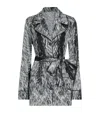 Dolce & Gabbana Silk Satin Pajama Shirt With Fur Print
