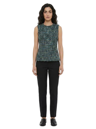 Dolce & Gabbana Silk Blend Tank Top In Green