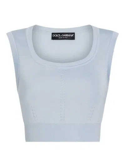 DOLCE & GABBANA SILK-BLEND TOP