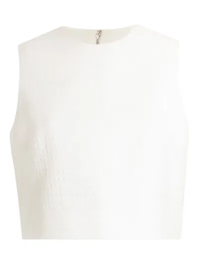 Dolce & Gabbana Top Aus Seide In White