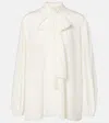Dolce & Gabbana Silk-blend Top In White