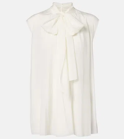 Dolce & Gabbana Silk-blend Top In White