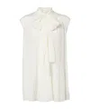 Dolce & Gabbana Silk-blend Top In White