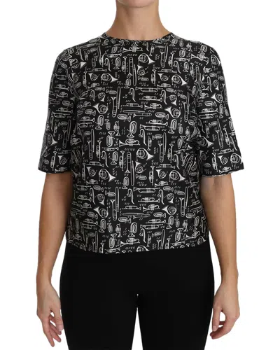 Dolce & Gabbana Silk Blouse In Black