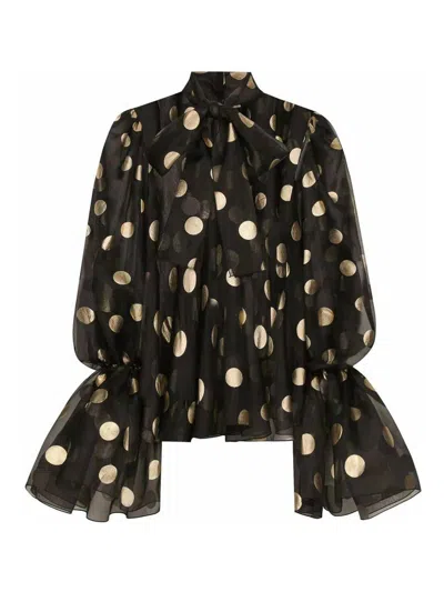 DOLCE & GABBANA SILK BLOUSE ORGANZA BLOUSE