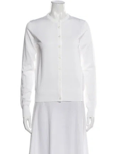 Pre-owned Dolce & Gabbana Silk Bomber Jacket W/ Tags In White
